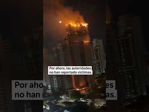 Voraz incendio consumió parcialmente un edificio en construcción en Brasil | El Espectador