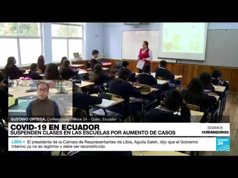 Informe desde Quito: suspenden las clases en escuelas de 193 cantones de Ecuador