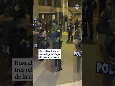 La policía entra por la fuerza en casa de Dina Boluarte por el escándalo de los #rolex #peru