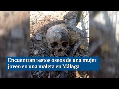 Encuentran restos óseos de una mujer joven en una maleta en Málaga