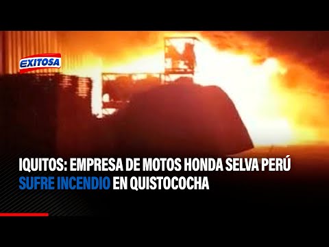 Iquitos: Empresa Honda Selva Perú sufre incendio en Quistococha