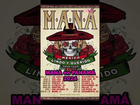 MANÁ ESTARA EN PANAMÁ EN EL 2024 #mana #panama #lamordida #concierto