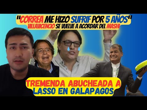 ”Correa me sometió 5 años” Villavicencio cuenta una anécdota con Rafael Correa | Abuchean a Lasso