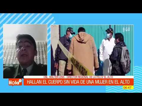 Hallan cuerpo sin vida de una  mujer la ciudad de El Alto