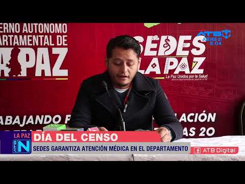 Sedes garantiza atención médica en La Paz el día del Censo