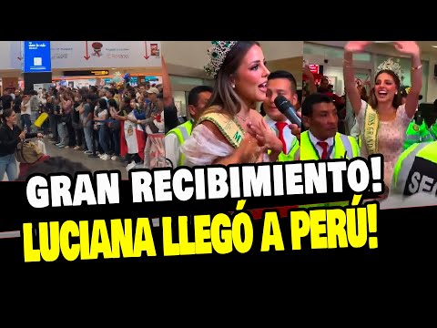 LUCIANA FUSTER LLEGÓ A PERÚ: GRAN RECIBIMIENTO EN EL AEROPUERTO JORGE CHÁVEZ