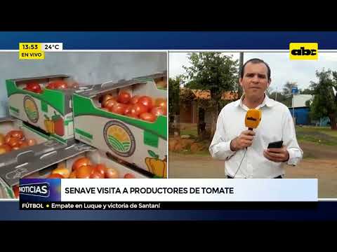 SENAVE visita a productores de tomates