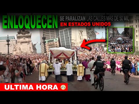 ENLOQUECIDO ESTADOS UNIDOS SE PARALIZAN LAS CALLES MÁS DE 50 MIL VEN A JESÚS CAMINANDO SOBRE AMÉRICA