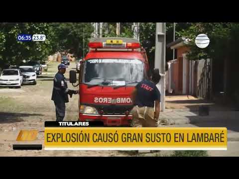 Explosión en lavandería causó gran susto en Lambaré