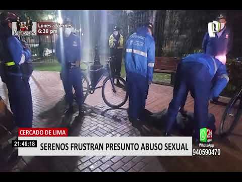 Cercado de Lima: detienen a delincuente que intentó abusar de joven en parque