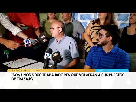 José Díaz del SEP: Son unos 5.000 trabajadores que volverán a sus puestos de trabajo