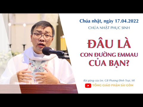 Bài giảng của Lm. GB Phương Đình Toại, MI trong thánh lễ Chúa nhật Phục sinh, tại NTĐB Sài Gòn