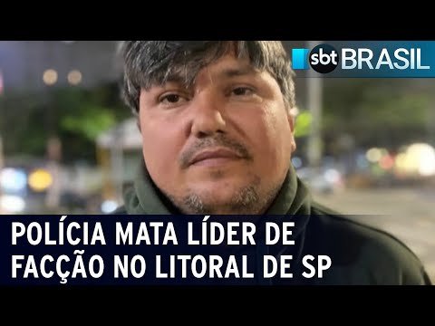Polícia mata líder de facção criminosa em Santos (SP) | SBT Brasil (16/02/24)