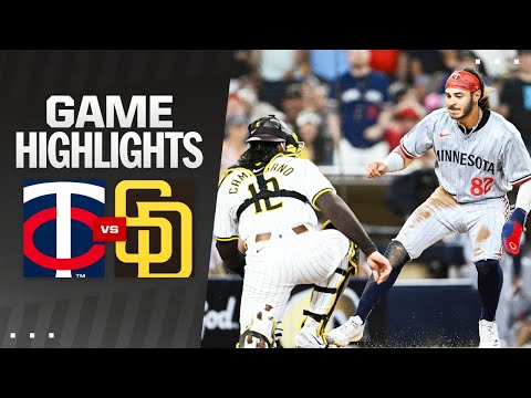 Twins vs. Padres Game Highlights (8/20/24) | MLB Highlights