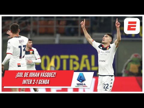 GOLAZO DE JOHAN VÁSQUEZ para que Genoa descuente 2-1 ante el Inter ¡Para enmarcar! | Serie A