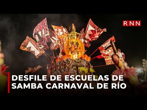 Indígenas yanomami llaman la atención en desfile de escuelas de samba del carnaval de Río