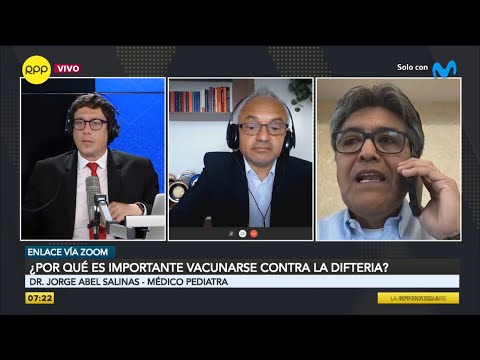 ¿Por qué es importante vacunarse contra la difteria El médico pediatra Jorge Abel Salinas responde