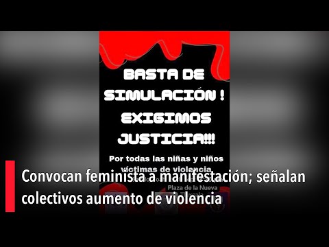 Convocan feminista a manifestacio?n; sen?alan colectivos aumento de violencia