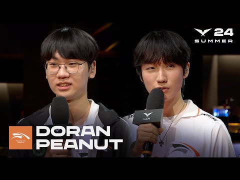 Doran, Peanut 인터뷰 | T1 vs. HLE | 07.20 | 2024 LCK 서머 스플릿