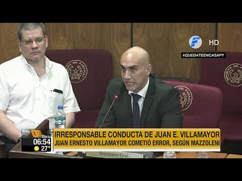 La irresponsable conducta de Villamayor