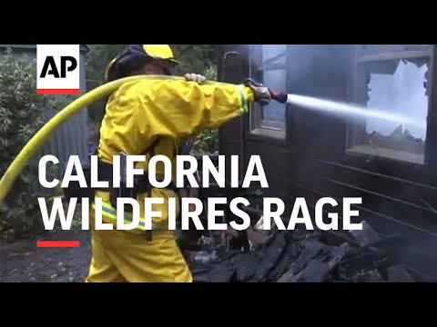 Homes destroyed in northern California wildfires