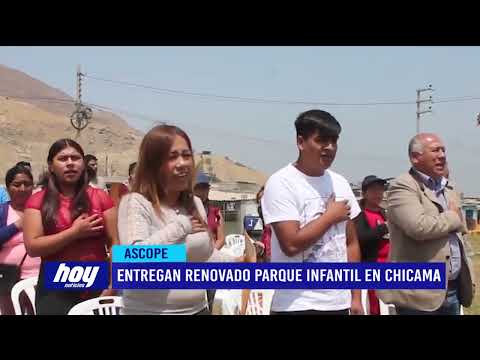 Entregan renovado parque infantil en Chicama