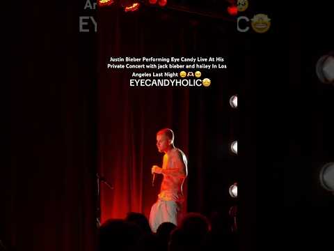 Justin Bieber Performing Eye Candy Live At His Private Concert In Los Angeles Last Night #viralshort