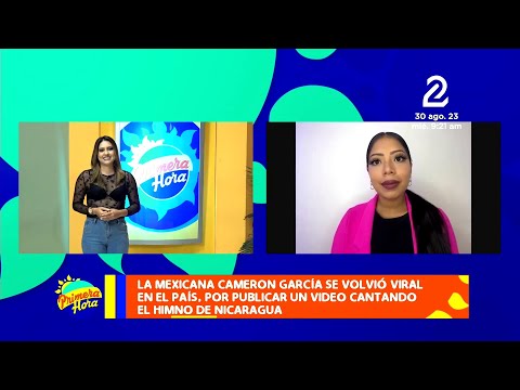 Mexicana se vuelve viral por entonar el himno nacional de Nicaragua