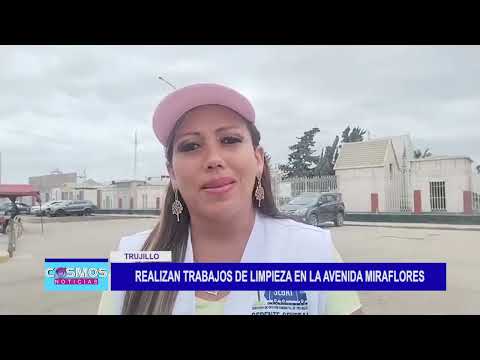 Trujillo: Realizan trabajos de limpieza en la Avenida Miraflores