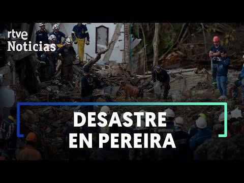 COLOMBIA: El TEMPORAL provoca un DESLIZAMIENTO de TIERRA y DESBORDA el río OTÚN en PEREIRA | RTVE