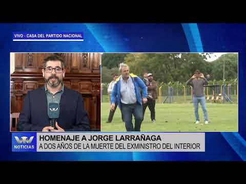 Dirigentes del Partido Nacional homenajean a Jorge Larrañaga a dos años de su muerte
