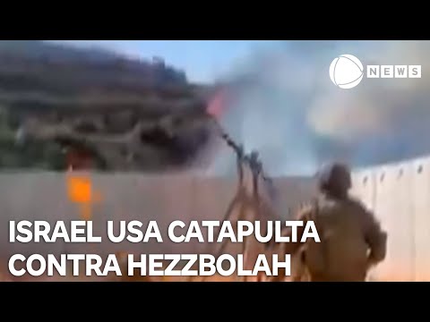 Israel usa catapulta medieval em ataques contra o Hezbollah