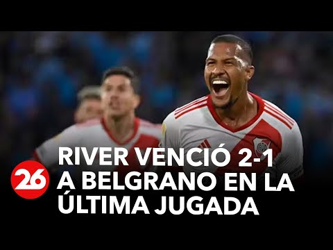 River venció 2-1 a Belgrano en la última jugada y avanzó a las semifinales de la Copa de la Liga