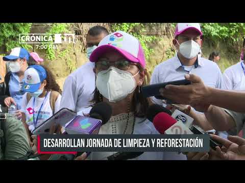 Voluntariado Universitario participa en reforestación de la Laguna de Tiscapa - Nicaragua