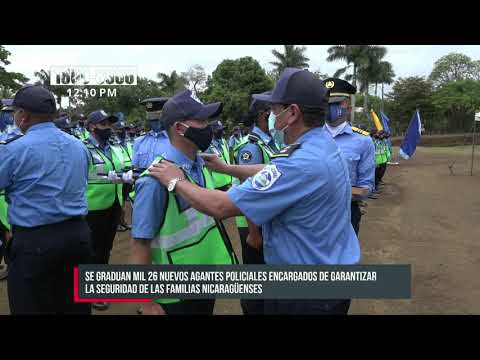 1 mil 26 nuevos agentes policiales garantizarán la seguridad ciudadana - Nicaragua
