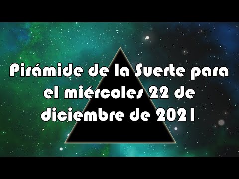Lotería de Panamá - Pirámide para el miércoles 22 de diciembre de 2021
