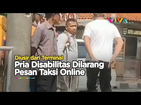 Diusir dari Terminal, Disabilitas Cekcok dengan Sopir Taksi
