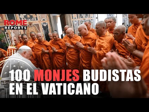 Francisco se reúne con 100 monjes budistas