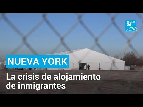 En Nueva York, los campamentos improvisados simbolizan la crisis de alojamiento de inmigrantes