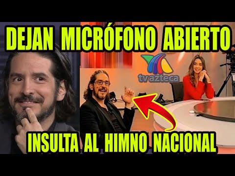 CONDUCTOR TV AZTECA lanza GROSERIA al HIMNO NACIONAL EN VIVO