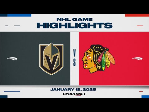 NHL Highlights | Blackhawks vs. Golden Knights - January 18, 2025