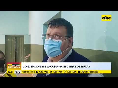 Concepción sin vacunas por cierre de rutas