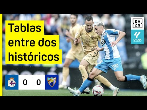 RC Deportivo vs Málaga CF (0-0) | Resumen | Highlights LALIGA HYPERMOTION