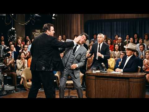 John Wayne's 350lb Bodyguard Slapped Dean Martin on Carson — Just Watch What Happened in 6 Seconds