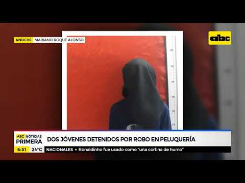 Dos jóvenes detenidos por robo en una peluquería