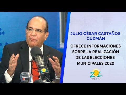 Julio Cesar Castaños Guzmán ofrece informaciones sobre realización elecciones municipales 2020