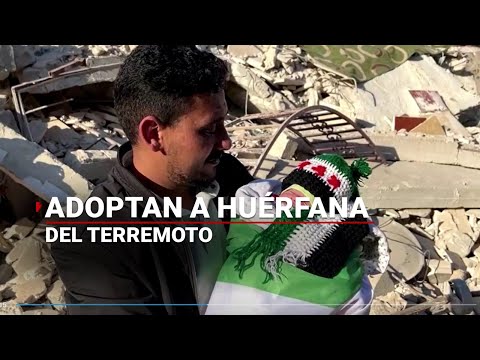 Adoptan a bebé siria que perdió a su familia durante el terremoto