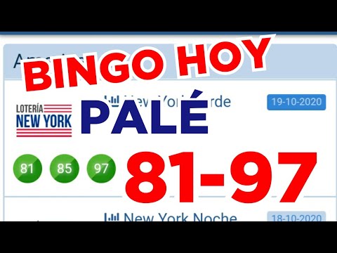 QUÉ PALÉ HOY...!! BINGO ((( 81-97 ))) Loteria NEW YORK TARDE/ NÚMEROS FUERTES PARA HOY/ PREMIOS HOY.