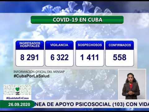 Conferencia de Prensa: Cuba frente a la COVID-19 (26 de septiembre de 2020)