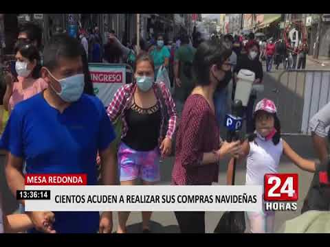 Cercado de Lima: cientos de personas acuden a Mesa Redonda a una semana de la Navidad